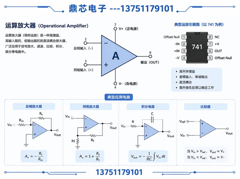 四平运算放大器展示图